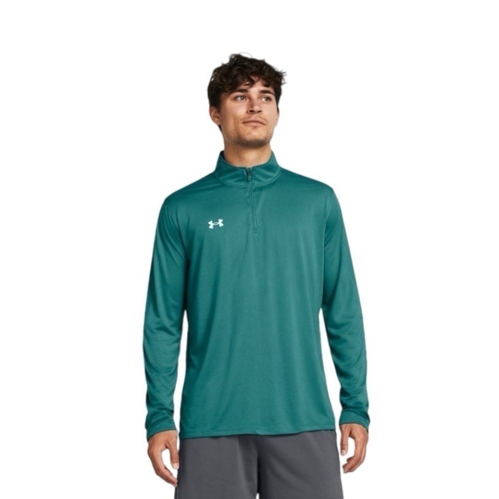 NWT Under Armour Locker 1/4 Zip sweatshirt- Coastal Teal/White Sz XL